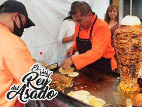 Trompos de tacos al pastor para fiestas cdmx
